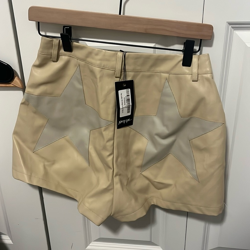 NASTY GAL FAUX LEATHER COWGIRL SHORTS